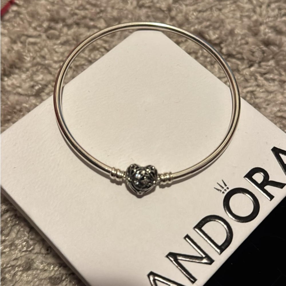 Pandora Silver Bracelet with Intricate Charm